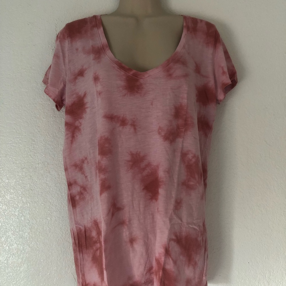 VS PINK blush pink tie dye tee